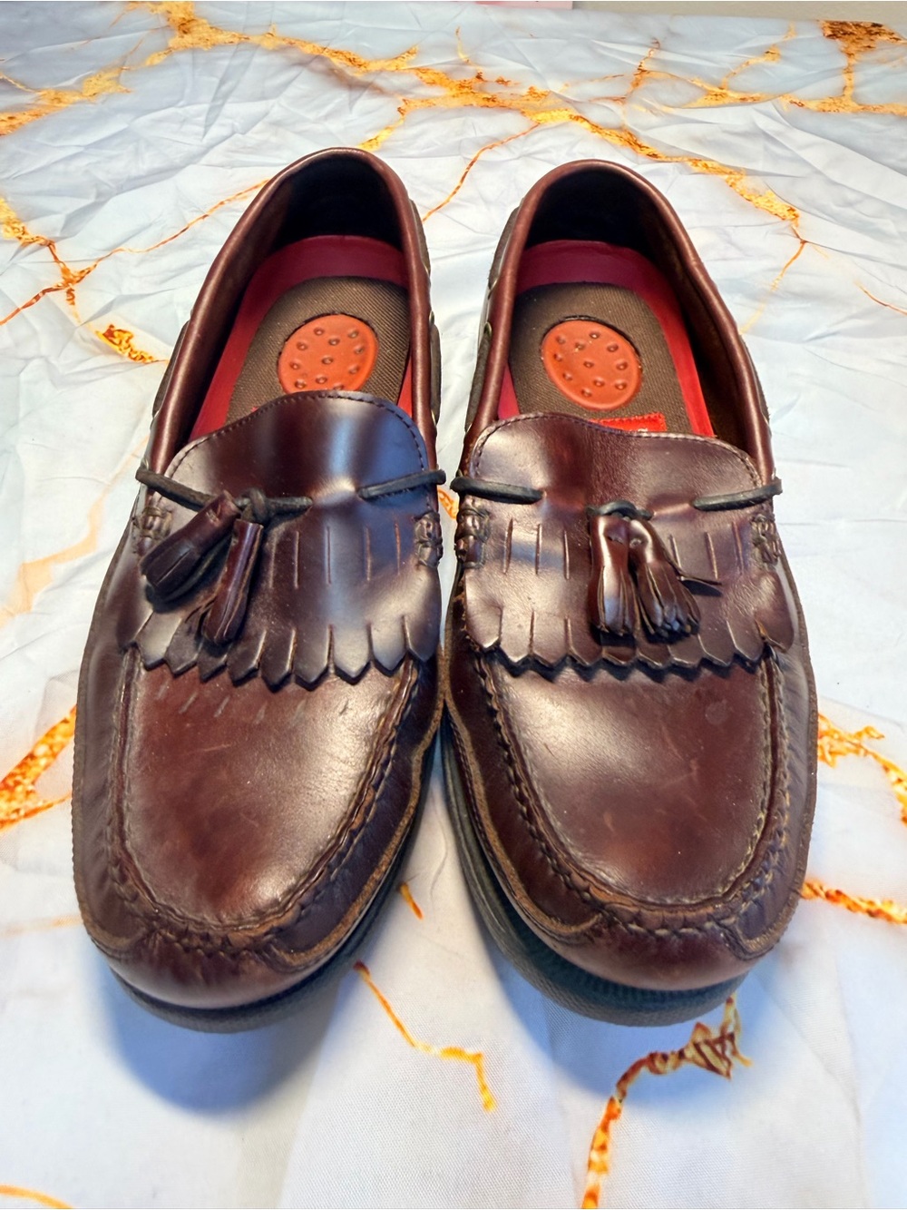 Men’s leather Bass loafers size 8 1/2